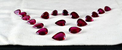 Certified Natural Rubellite Pink Tourmaline Pear Cut 61.20 Ct Loose Gemstone Set