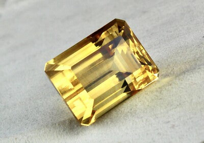 Certified Natural Citrine 114ct Topaz 29x22 Mm Rectangle Gemstone For Pendant