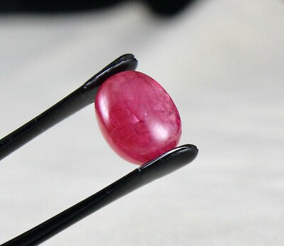 Certified Natural Burmese Ruby 7.36 Cts Oval Cabochon Gemstone Ring Pendant
