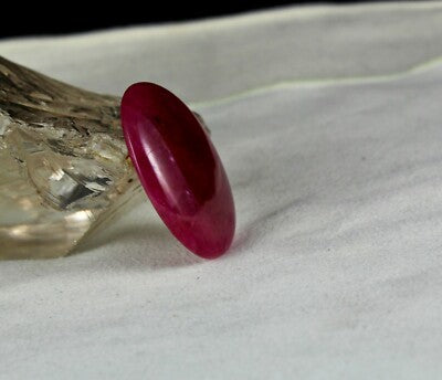 Certified Natural Heated Mozambique Ruby 90ct 37x32mm Gemstone Ring Pendant