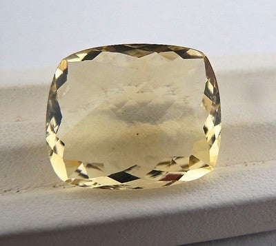 Natural Yellow Citrine Cushion Gem 31ct For Ring Or Pendant