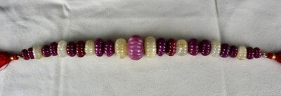 Certified Natural Ruby Sapphire Beads Carved Melon 25pcs Gem 474ct Designing