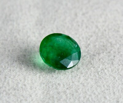 Certified Natural Zambian Emerald 2.60 Ct Round Cut 9mm Loose Gem Pendant Ring