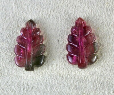 Multi Tourmaline Leaves Pair 10.45ct Gemstone Earring Designing For Women
