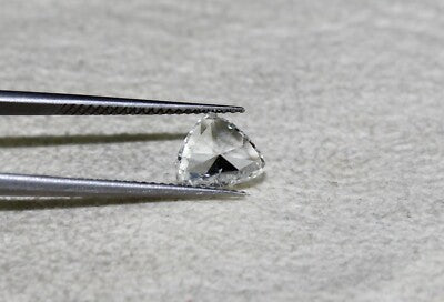 Certified Natural Rose Cut White Diamond Heart 0.87 Ct Loose Ring Pendant