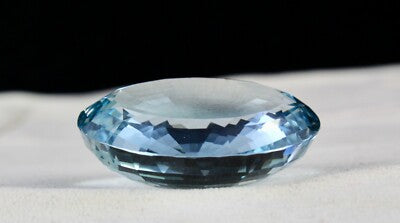 Certified Oval Blue Topaz 257 Ct Pendant 44x34mm Semi Precious Gemstone Women