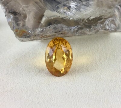 Certified Yellow Natural Citrine Oval Cut 171.50ct 14 Pcs Gemstone For Design