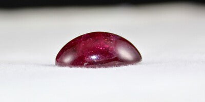 Certified Natural Pink Tourmaline Rubellite Oval Cabochon 23 Ct Gemstone Ring