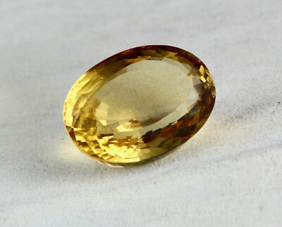 Certified 32mm Oval Cut Natural Citrine Pendant 87.60ct Top Gemstone For Women