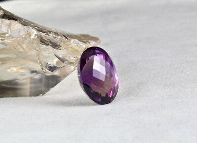 Certified Natural Amethyst 25x20mm Oval Fine Cut 43.48 Ct Gemstone Ring Pendant