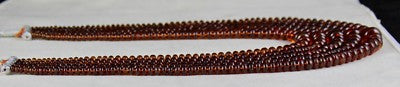 Hessonite Garnet Beads Necklace 1198 Ct Round Semi Precious 5 Line Necklace