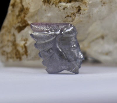 Genuine Natural Multi Tourmaline 12.09 Ct Engraved Gemstone For Ring Pendant