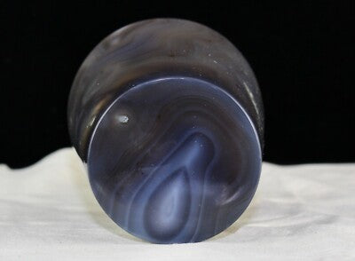 Hand Carved 1474 Ct Natural Chalcedony Gemstone Glass Decor