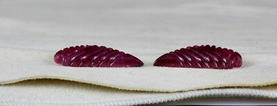 Natural Pink Tourmaline 28.18ct Carved 4 Pcs For Earring Designing