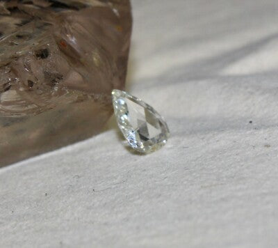 Certified Natural Diamond Rose Cut 1.31ct Pear Shaped Stone For Ring Pendant