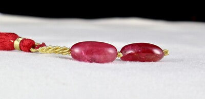 Certified Natural Red Spinel Beads 2 Pc 27.81 Ct Earring Design Cabochon Drilled