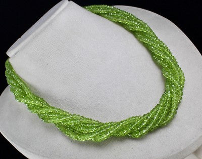 Peridot 553ct Necklace 925 Sterling Silver Carat Weight For Wedding