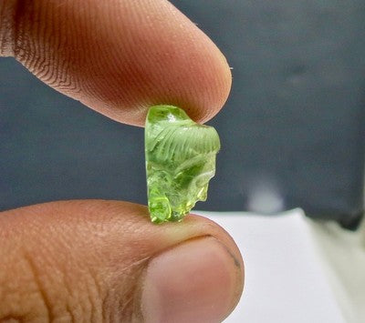 Natural Multi Tourmaline 19.97ct Carved Buddha Gemstone For Designing