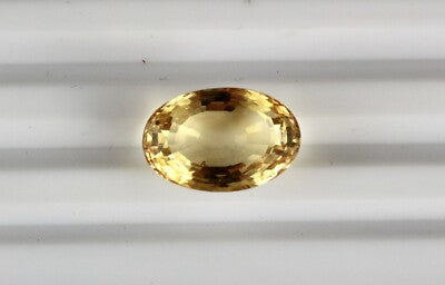 Natural Yellow Citrine 18.87ct Oval Faceted Gemstone Pendant Designing