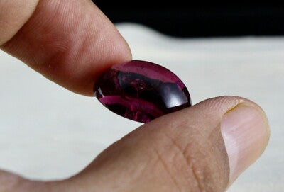 Certified Natural Pink Tourmaline 24.81 Ct Cabochon Rubellite Ring Pendant Stone