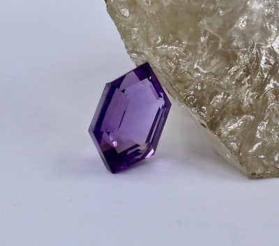 Natural Amethyst 19.39ct Marquise Cut 21x13mm Semi Precious Gemstone Ring