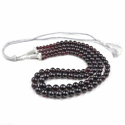 Garnet Red Round Beads Necklace 2 L 936 Ct Big Gemstone Fashion Jewelry