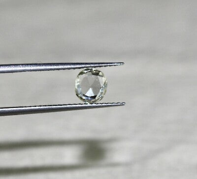 Certified Natural Yellow Diamond Oval Rose Cut 0.65ct Stone For Ring Pendant