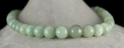Certified Natural Aventurine Jade Necklace 1006 Ct Beaded Gemstone String