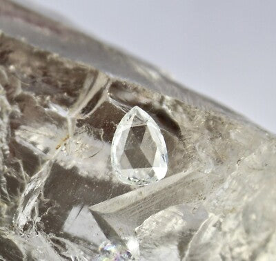 Certified Natural Rose Cut Diamond 1.47ct Pear Stone For Ring Pendant