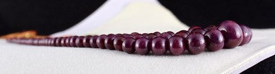 Certified Natural Untreated Ruby Beads 3L 861 Ct Big Round Gemstone Necklace