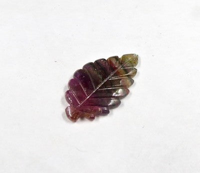 Natural Multi Tourmaline 9.79ct Carved Gemstone For Pendant Ring Brooch