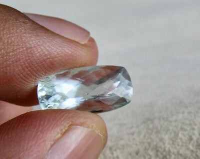 Natural Blue Aquamarine 5.07ct Cushion Loose Gemstone For Ring Pendant