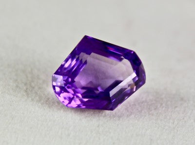 Fancy Cut Natural Amethyst 24.74 Ct Purple Semi Precious Gemstone Ring Pendant