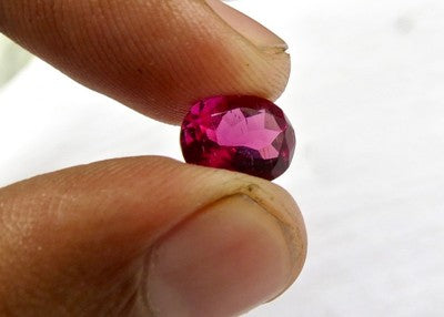 Certified Natural Pink Tourmaline Rubellite Oval Cut 3.05ct Gem For Ring Pendant