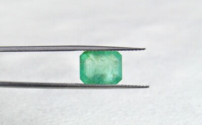 Natural Colombian Emerald Pear & Octagon Cut Loose Gemstones Pendant 12.65 Ct