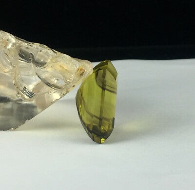 Natural Lemon Quartz Octagon 24x22mm 56ct Semi Precious Gemstone Pendant