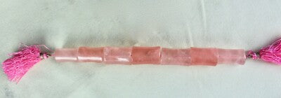Natural Rose Quartz 405ct Cabochon 7pcs Gemstone Beads For Designing
