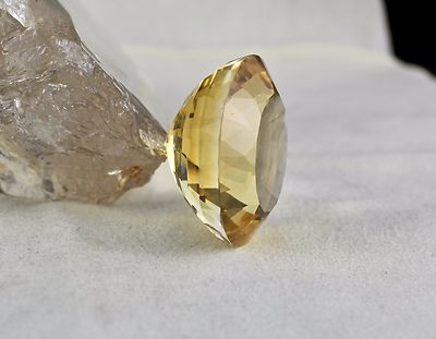 Certified Natural Citrine 190 Ct Oval 39x36mm Loose Gemstone Pendant