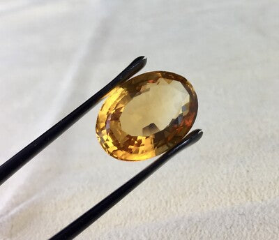 Natural Yellow Citrine 26.32ct Oval Cut 3pcs Gemstone Earrings Pendant Set