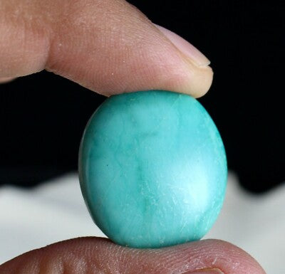 Certified Natural Turquoise 36.90ct 27x23mm Cab Gemstone Ring Pendant Design