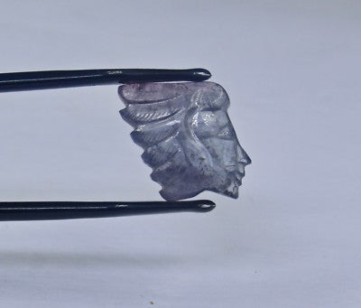 Genuine Natural Multi Tourmaline 12.09 Ct Engraved Gemstone For Ring Pendant