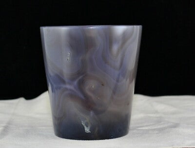 Hand Carved 1474 Ct Natural Chalcedony Gemstone Glass Decor