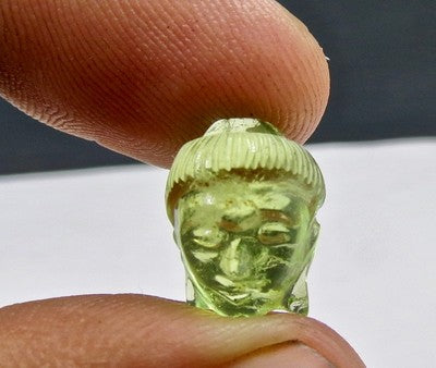 Natural Multi Tourmaline 19.97ct Carved Buddha Gemstone For Designing