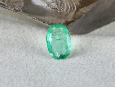 Certified Natural Colombian Emerald Pear & Oval Cut Gemstone Pendant 3.76 Ct