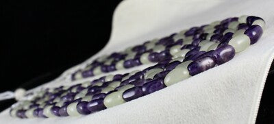 Natural Multi Jade Amethyst 1104ct Beads Fashion Gemstone Necklace