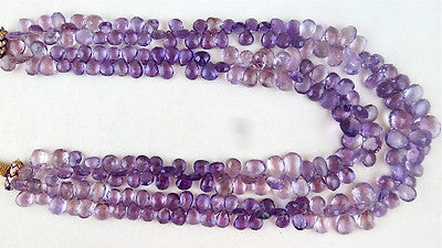 Certified Natural Brazilian Amethyst 725ct Faceted Teardrop Gemstone Necklace
