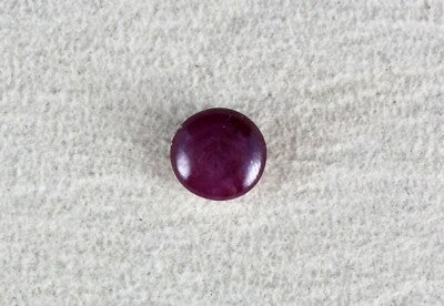 Certified Natural 6 Line Star Ruby 5.68 Ct Round Cabochon For Ring Pendant