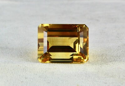 Certified Natural Citrine 114ct Topaz 29x22 Mm Rectangle Gemstone For Pendant