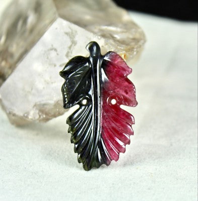 Certified Natural Multi Tourmaline Leaf 54.90ct Pendant Brooch For Designing