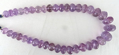 Natural Amethyst Faceted Round Gemstone Necklace 26mm 1852 Ct Big Brazilian Bead